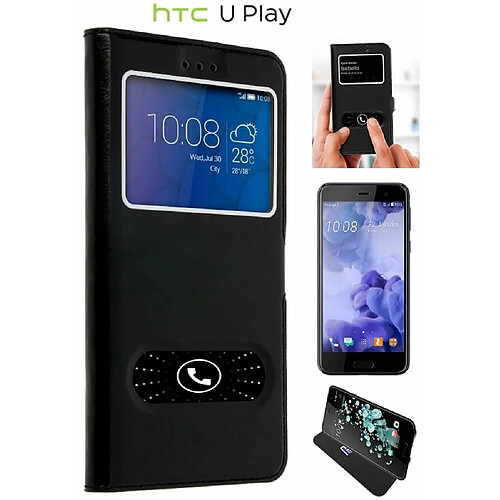 Ipomcase Coque Etui Décrochage Appel HTC DESIRE U PLAY