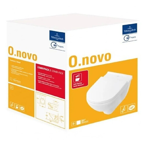 Villeroy & Boch VILLEROY + BOCH CombiPack WC suspendu O.novo