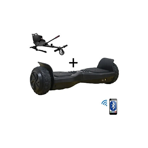 Air Rise Pack HOVERBOARD 6.5" Petit Hummer Noir ET HOVERKART NOIR