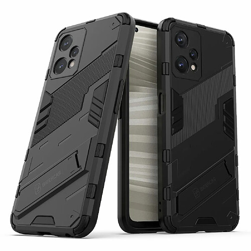 Coque en TPU anti-griffes avec béquille, noir pour votre Realme 9 Pro