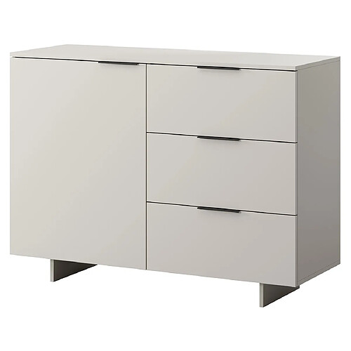 Bestmobilier Canterbury - buffet bas - beige - 120 cm