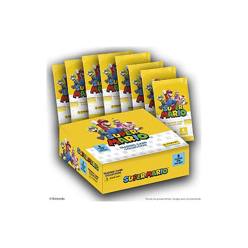 Jeu de cartes Panini Super Mario Boîte 18 pochettes