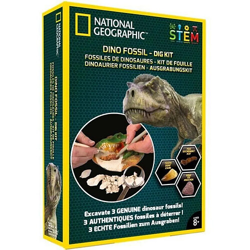 Bandai National Geographic Kit de fouille fossiles de dinosaures