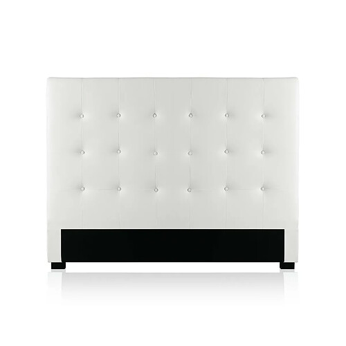 Tête de lit capitonnée Premium 140cm Blanc