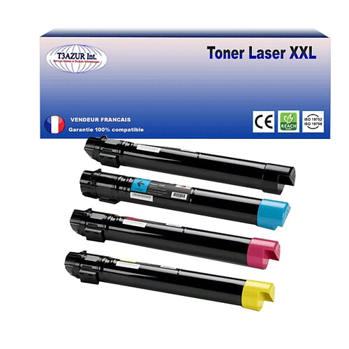 Lot de 4 Toners compatibles Xerox Phaser 7500, 7500Vdn - T3AZUR