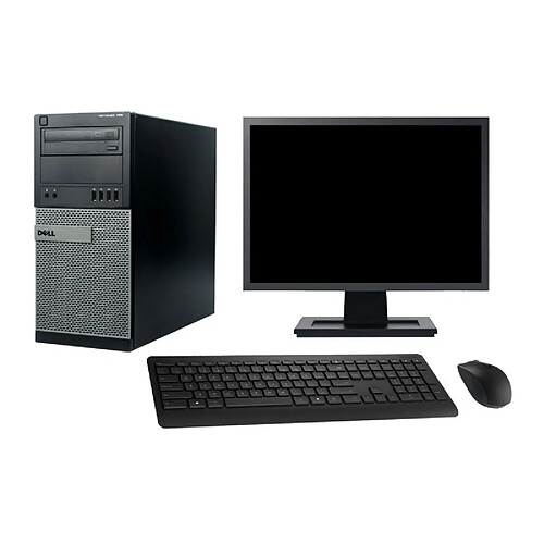 PC Tour Dell 790 MT Ecran 22" Intel G630 RAM 4Go Disque Dur 1To Windows 10 Wifi · Occasion