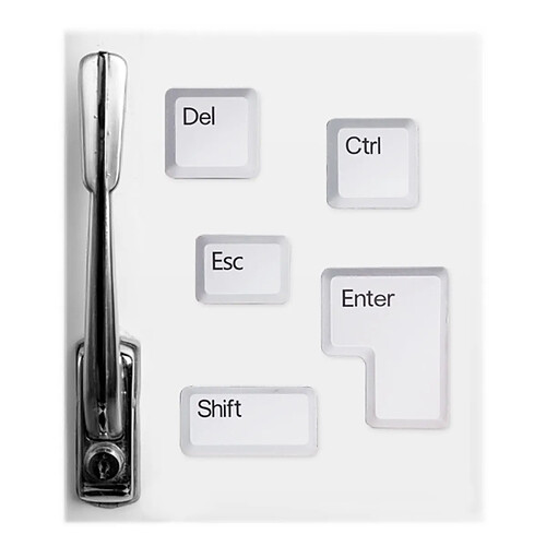 Totalcadeau Lot de 5 aimants touches de clavier magnet