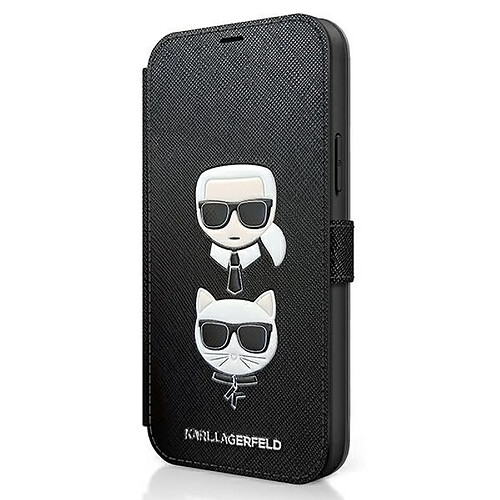 Caseink Coque Karl Lagerfeld ? KLFLBKP12SSAKICKCBK iPhone 12 mini Noir