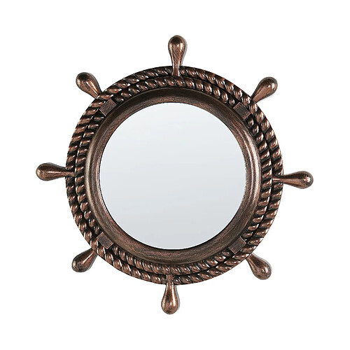 Beliani Miroir GORMAZ Marron