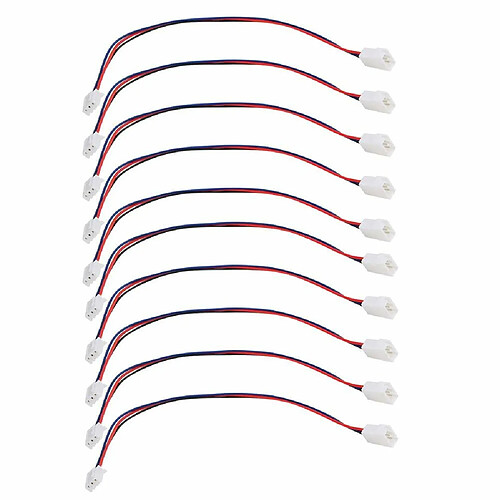 10pcs Câble d’extension 22Cm JST-XH 2S Câble d’équilibrage de batterie 22Cm pour voiture Rc Bateau