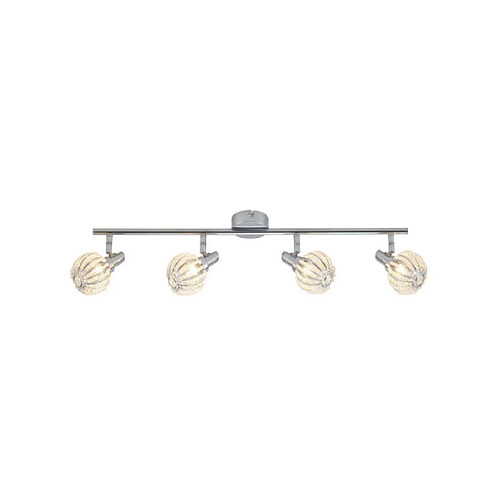 Luminaire Center Suspension Lopez Alliage métallique Chrome