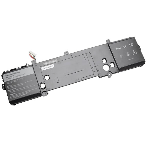 vhbw batterie compatible avec Dell Alienware ALW17ER-4838, AW17R3-7092SLV, AW17R3-8342SLV laptop (6000mAh, 14,8V, Li-Ion, noir)