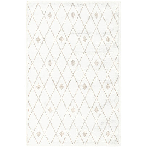 Hadorn Tapis 245x160 Blanc St. Gallen Folklore