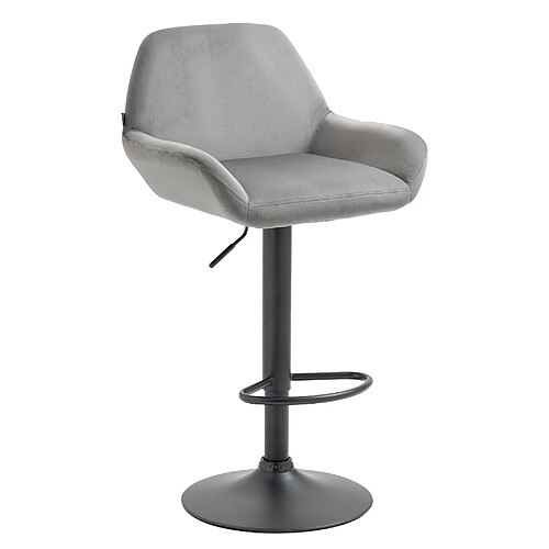 Non Tabouret de bar Braga velours noir