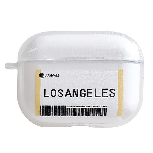 Coque en silicone modèle de billet d'avion losangeles pour votre Apple AirPods Pro