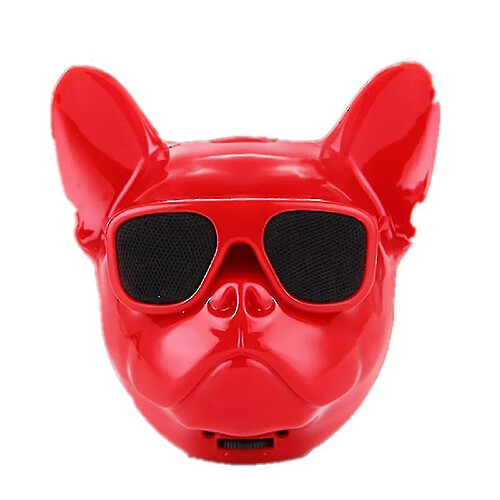 Universal Yyh-s Red Design unique Bulldog de haut-parleur sans fil personnalisé, Bluetooth stéréo portable rechargeable USB