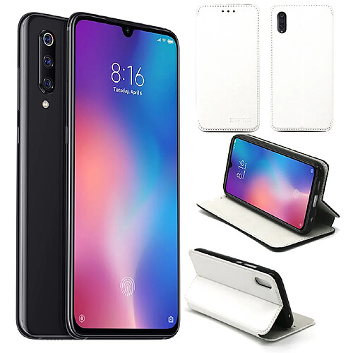 Xeptio Xiaomi Mi 9 (Mi9) L Etui coque blanc pochette Slim