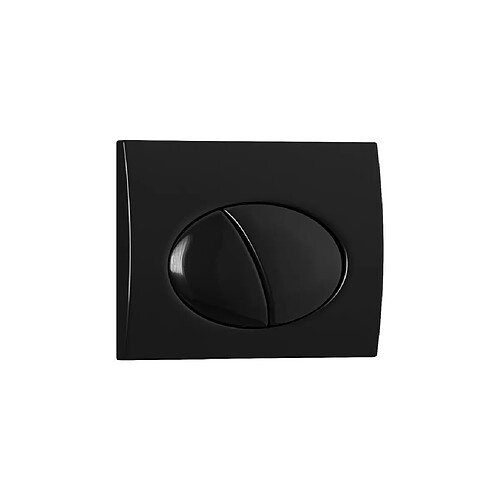 Vente-Unique Plaque de commande pour WC avec double touche - Noir - CERASUS