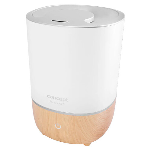 Concept ZV1200 Perfect Air Humidificateur d'air Diffuseur d'aromathérapie 4L 3 niveaux d'intensité de vapeur Blanc