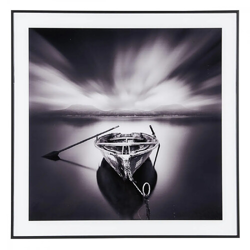 Present Time Cadre et photo d'art noir et blanc Wandering Boat