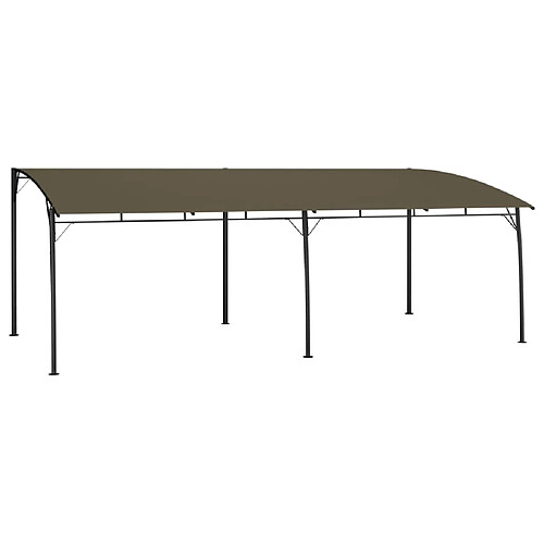 vidaXL Auvent pare-soleil de jardin 6x3x2,55 m Taupe