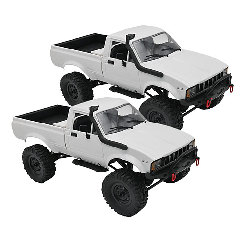 2x WPL C24 1/16 4WD Climber RC Voiture KIT Escalade Pick-up Enfants Jouet C24-1