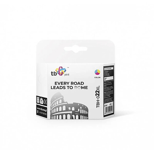 Ink TBH-022XL (HP No. 22 - C9352AE) Color remanufactured