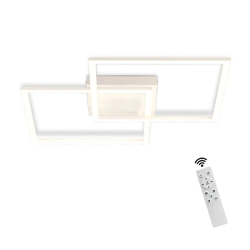 NETTLIFE Plafonnier LED Dimmable Salon Design Moderne avec Télécommande 52W Lampe de Cuisine Chambre pour Salle à Manger Cuisine