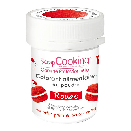 Colorant alimentaire (artificiel) Rouge - Scrapcooking