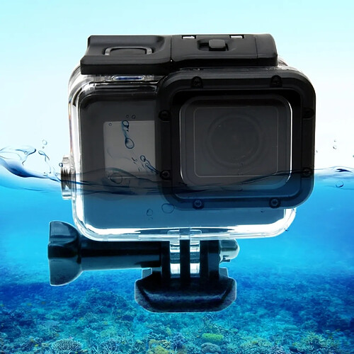 Wewoo Pour GoPro HERO6 / 5 30m Boîtier de protection du étanche + couvercle arrière creux avec boucle de base de montage et vis, pas besoin de démonter la lentille