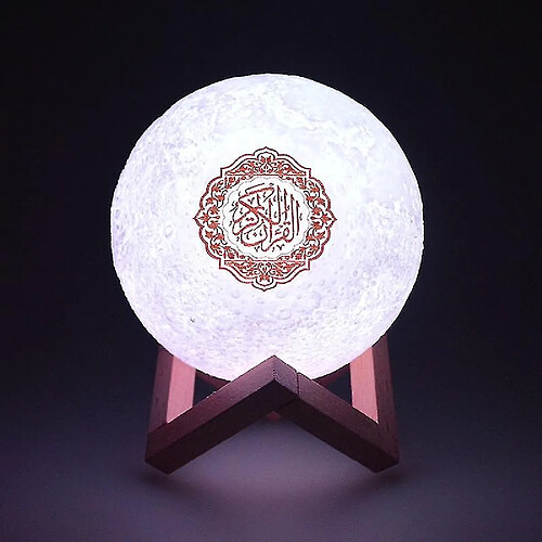 Universal Ramadan Gift Coran haut-parleur coran lampe musulmane Lumière avec application Control 3D LAMPLE LOCE AVEC TÉMORIE CONTRÔLE