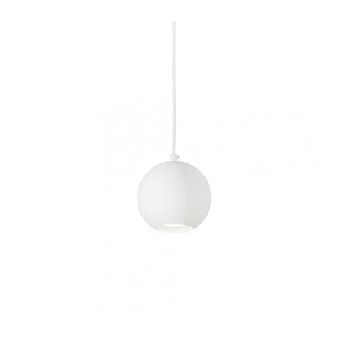 Ideal Lux Suspension Mr Métal blanc 1 ampoule 16cm