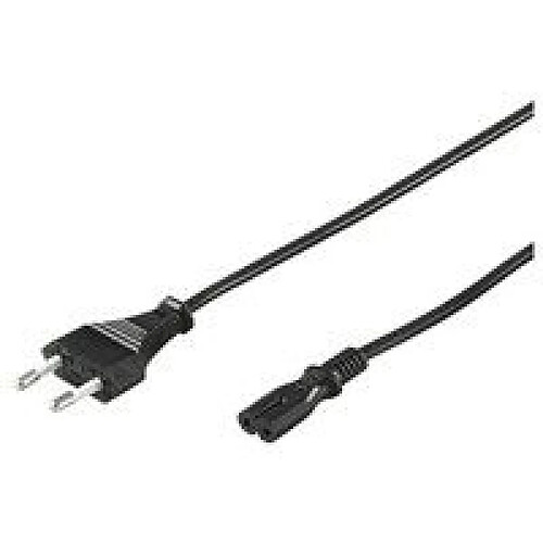 MicroConnect Power Cord Notebook 5m Black Euro plug/IEC 60320-C7 H03VVH2-F 2X0,75MM2