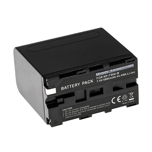 vhbw Batterie compatible avec Sony CCD-TRV940, CCD-TRV94E, CCD-TRV95, CCD-TRV95E appareil photo, reflex numérique (6000mAh, 7,4V, Li-ion)