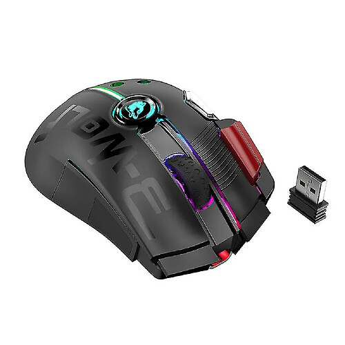 Universal Souris sans fil 2,4 GHz de connexion câblée de type C souris RVB 12000dpi LED de souris de souris RGB