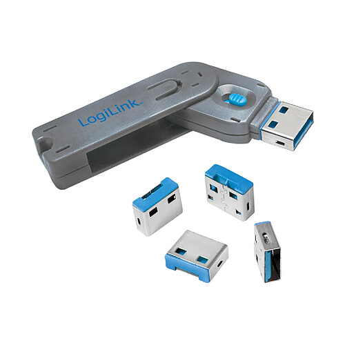 LogiLink Verrou de sécurité USB, 1 clé / 4 verrous ()