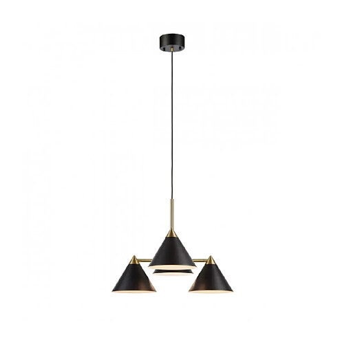 Markslojd Suspension Klint Métal Noir 4 ampoules 46cm