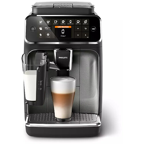 Philips Machine à café Expresso broyeur Série 4300 - EP4349/70 LatteGo - Noir