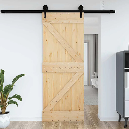 vidaXL Porte NARVIK 70x210 cm bois massif de pin