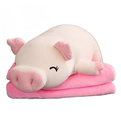 Universal 50cm mignon doux vers le bas coton cochon peluche poupée peluche rose cochon poupée bébé logiciel oreiller cadeau petite amie | Peluche animal en peluche (blanc)