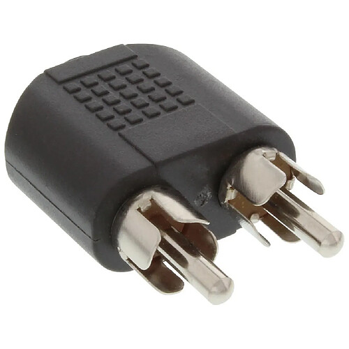 Adaptateur audio, InLine®, 3,5mm jack femelle Stéréo à 2x connecteur Cinch