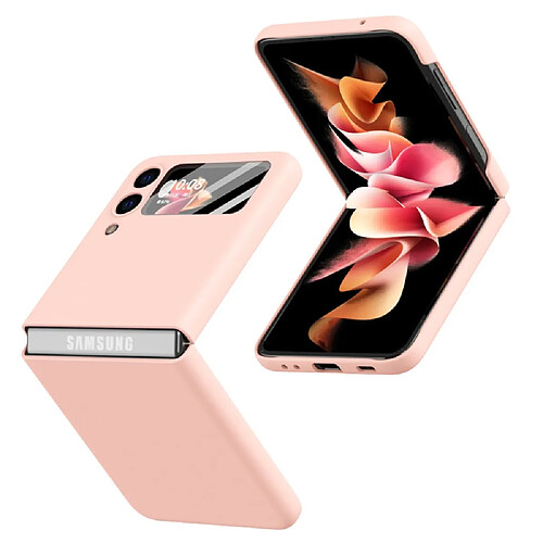 Coque en TPU + PU rose pour votre Samsung Galaxy Z Flip3 5G