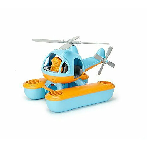 Green Toys - 66075 - Véhicule Miniature - Modèle Simple - Seacopter Blue Cabin