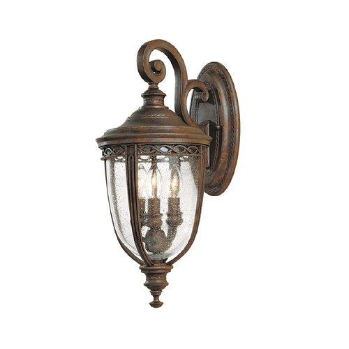 Elstead Lighting Applique murale extérieur English Acier,Verre pressé Bronze britannique