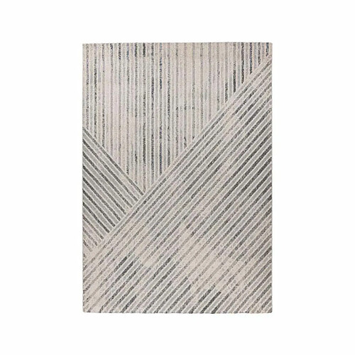 Paris Prix Tapis Tissé Graphique Rhombus Beige & Gris 120 x 170 cm