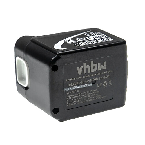 vhbw Batterie compatible avec Makita BST110, BST110RFE, BST110Z, BST220, BST220RFE, BTD130 outil électrique (9000 mAh, Li-ion, 14,4 V)