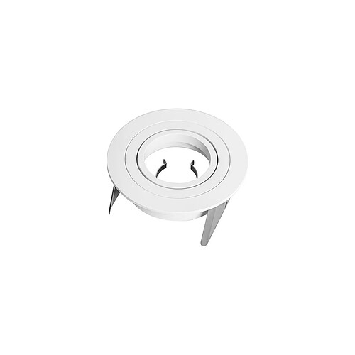 Inspired Downlight 9.5cm Rond 1 x GU10 Max 12W Blanc, Découpe: 80mm, Douille Incluse