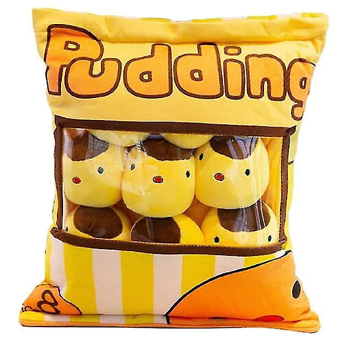 Universal Poudding Sac de 8 Snacks Poudding Sac zippé Doux et mignon Animal Peluche Oreiller Poupée Jouet Créatif Machine Rouge @