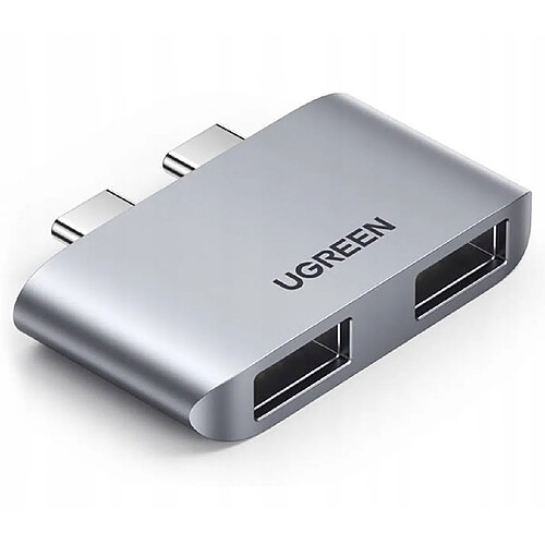 GUPBOO Adaptateur CM413, 2x USB-C vers 2x USB 3.1 (gris),JL2101