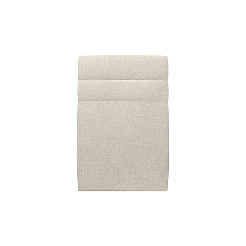 Sommeil de plomb Tete de lit Lignes Tissu Beige clair L 90 cm - Ep 10 cm rembourré